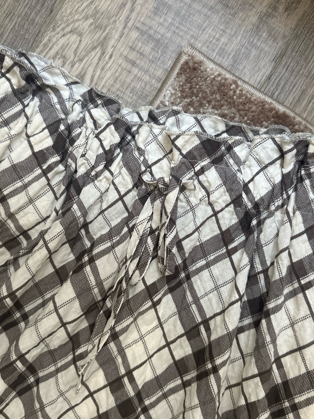 Zara Brown and Cream Plaid Maxi Skirt - Picture 4 of 5